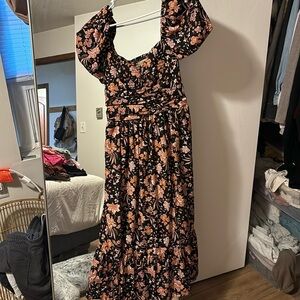 Midi floral dress